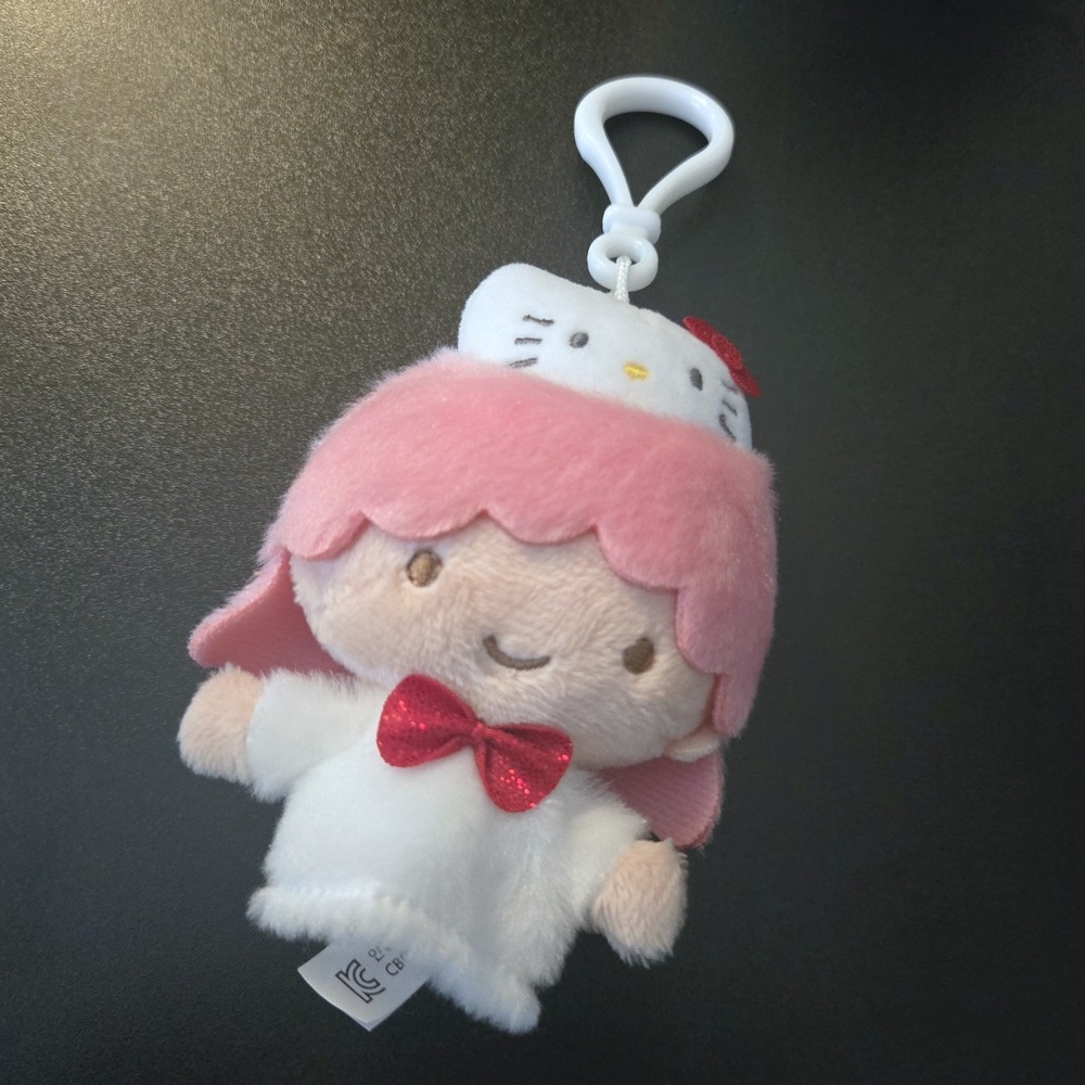 Hello Kitty 50th Little Twin Stars Lala Plush Keychain Sanrio Aurora Korea NWOT